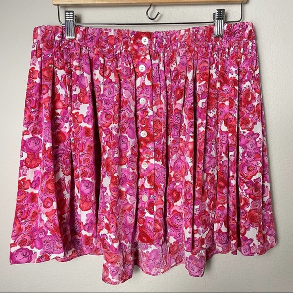 Thakoon Dresses & Skirts - Thakoon Silk Floral Mini Skirt Pink Size 8
